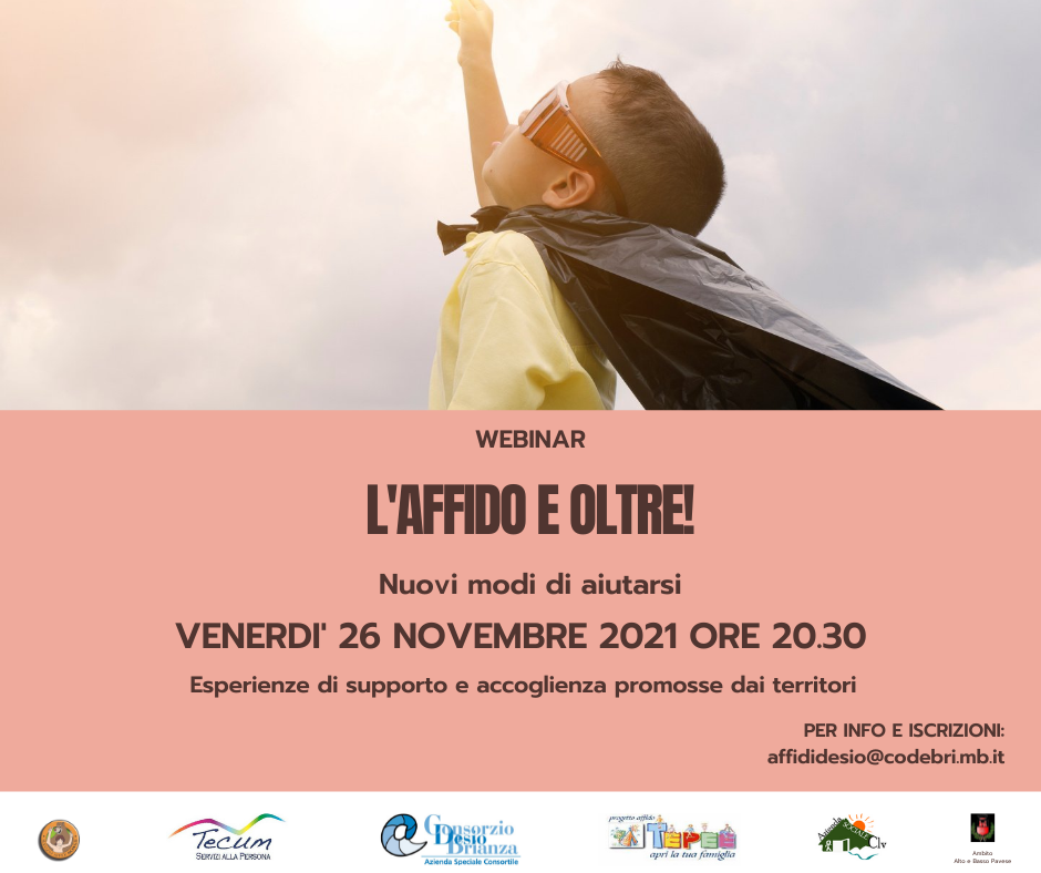 FAMIGLIE CON TANTI COGNOMI(SERATA DI APPROFONDIMENTO SULL'AFFIDO)